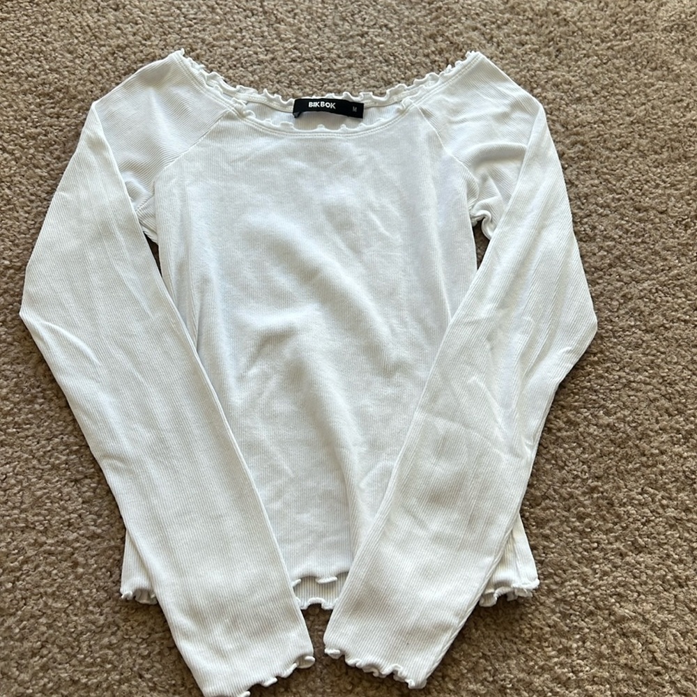 BikBok Lettuce TrumWhite Long Sleeve